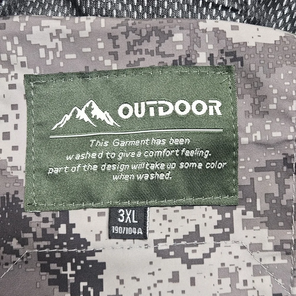 OUTDOOR‎  Hooded Jacket Mens 3XL Hunting Digital Camouflage